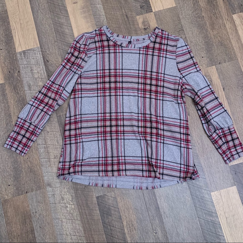 Plaid sweater size 1X